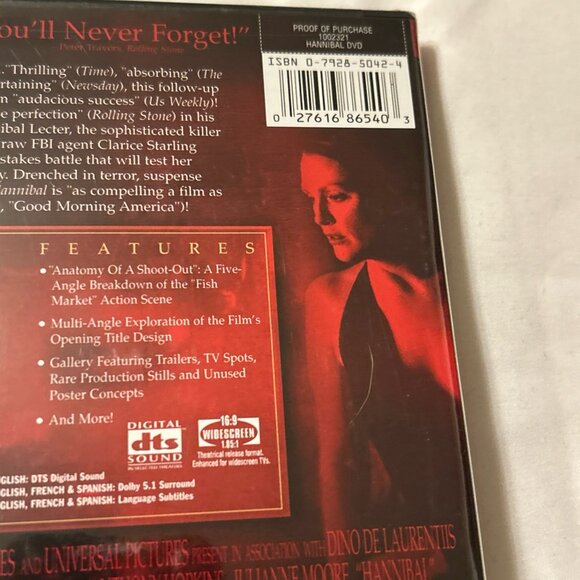 Hannibal (DVD, 2001,2-Disc Set,Special Edition),NEW & SEALED WIDESCREEN - Picture 6 of 7